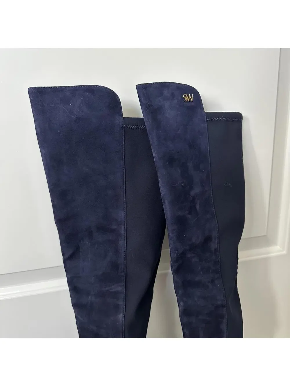 Stuart Weitzman Keelan Over-The-Knee OTK Boots NICE BLUE Size 6.5